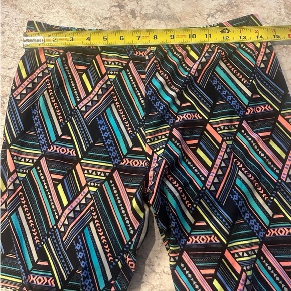 No Boundaries Neon Abstract print Leggings Large - Picture 6 of 8